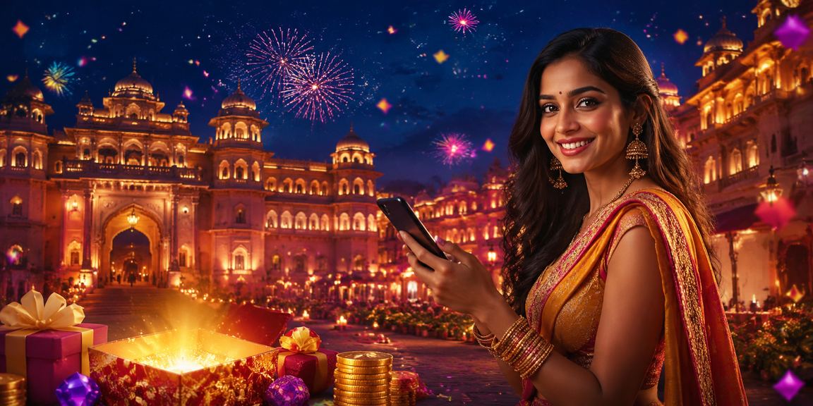 Night market scene showing mobile payments and casino promotions in India